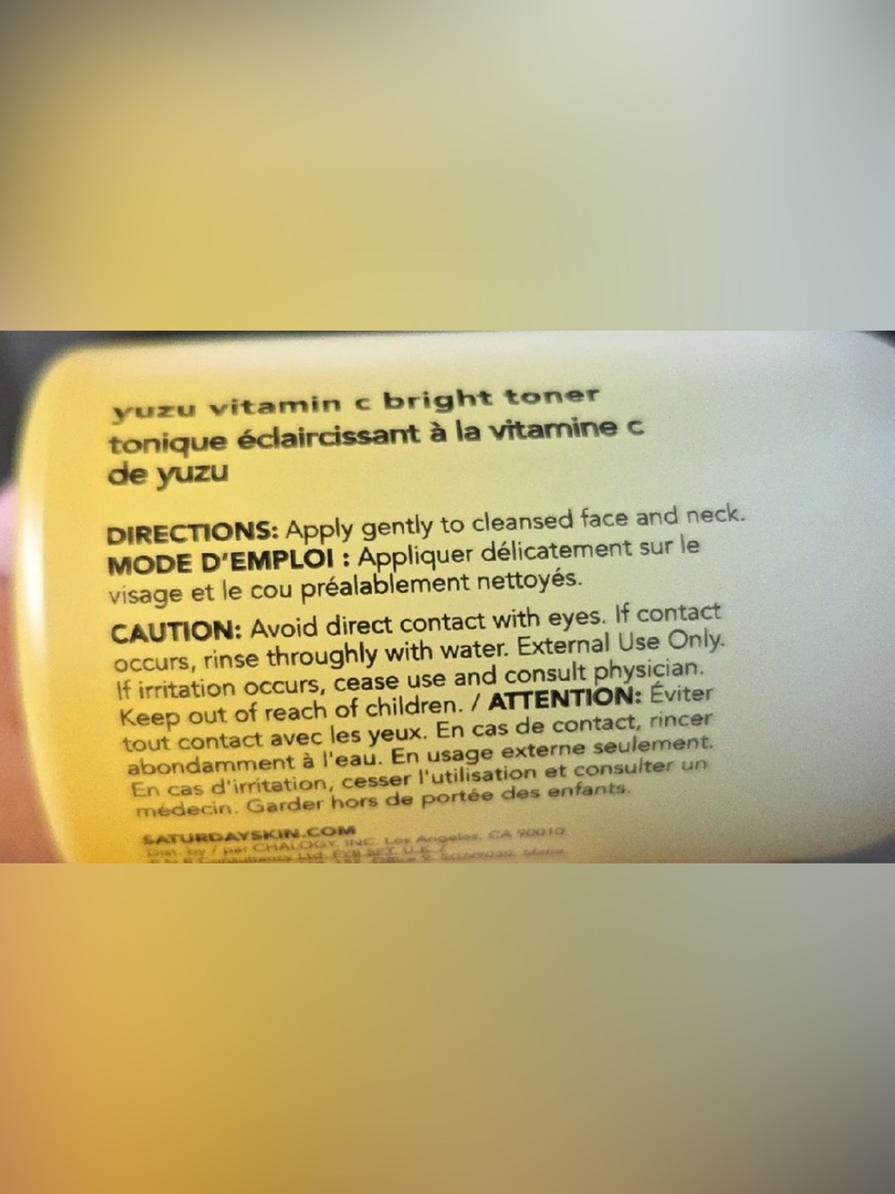 New Saturday Skin Yuzu Vitamin C Bright Toner & Pretty Pop Probiotic Power Cream - Picture 2 of 4